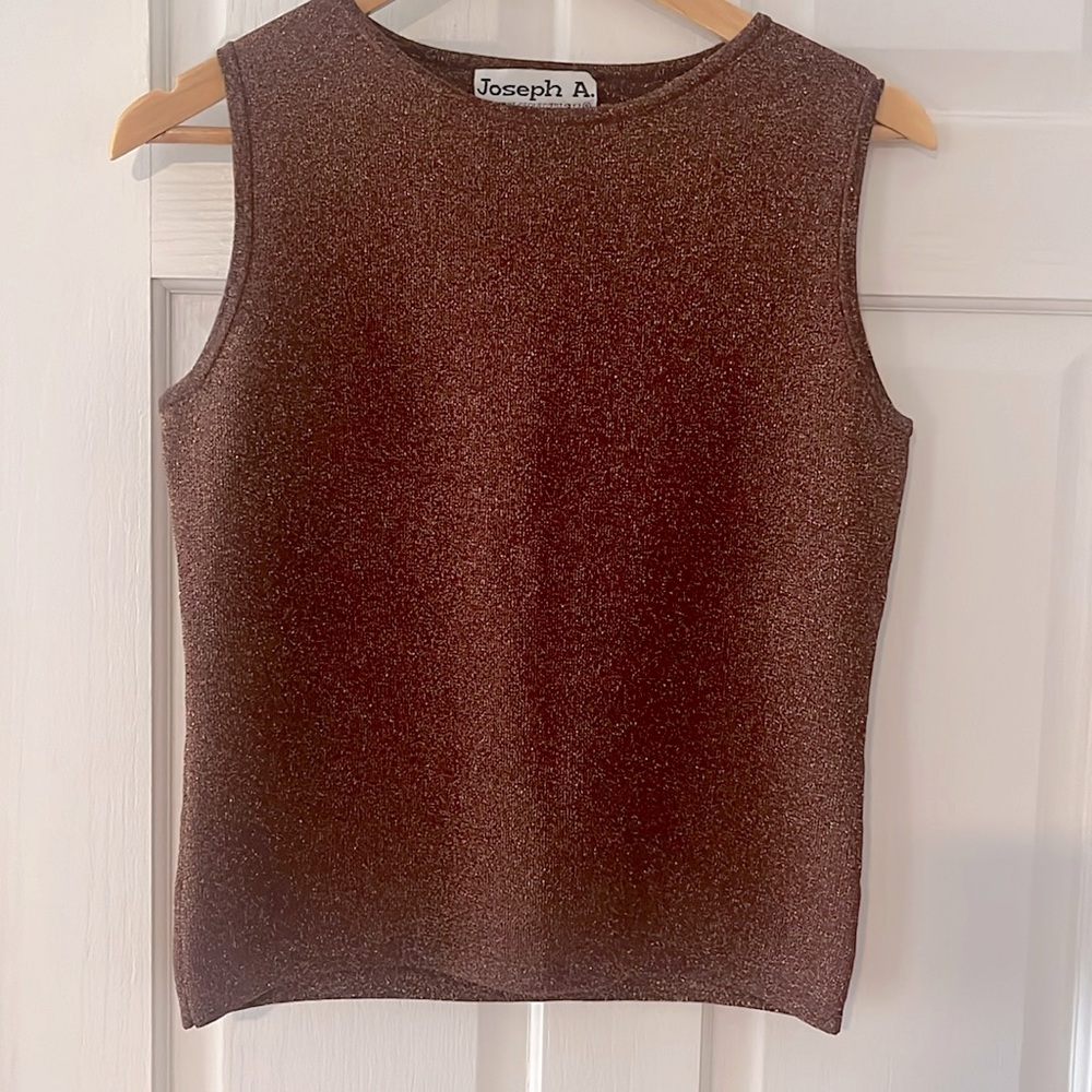 VNTG Joseph A Sparkle Sweater Tank